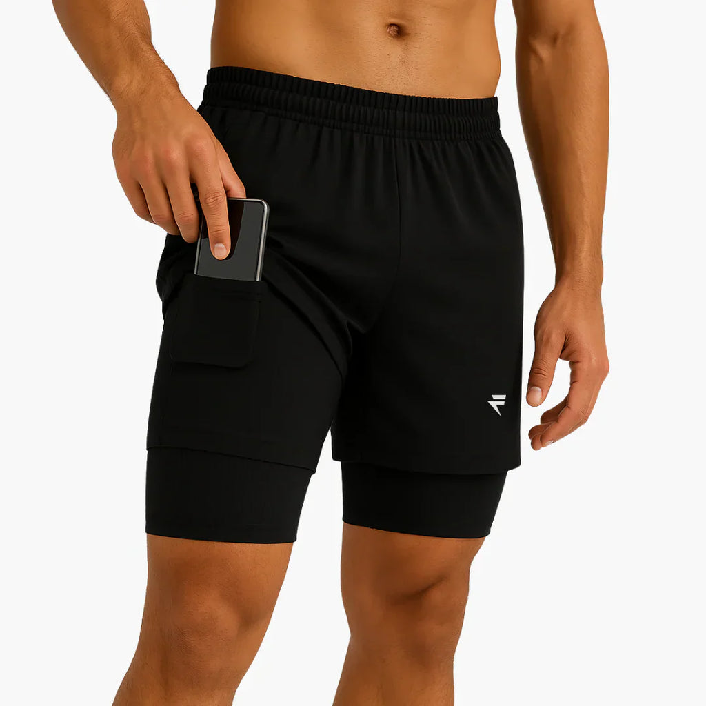 2-in-1 Shorts with Built-in Compression